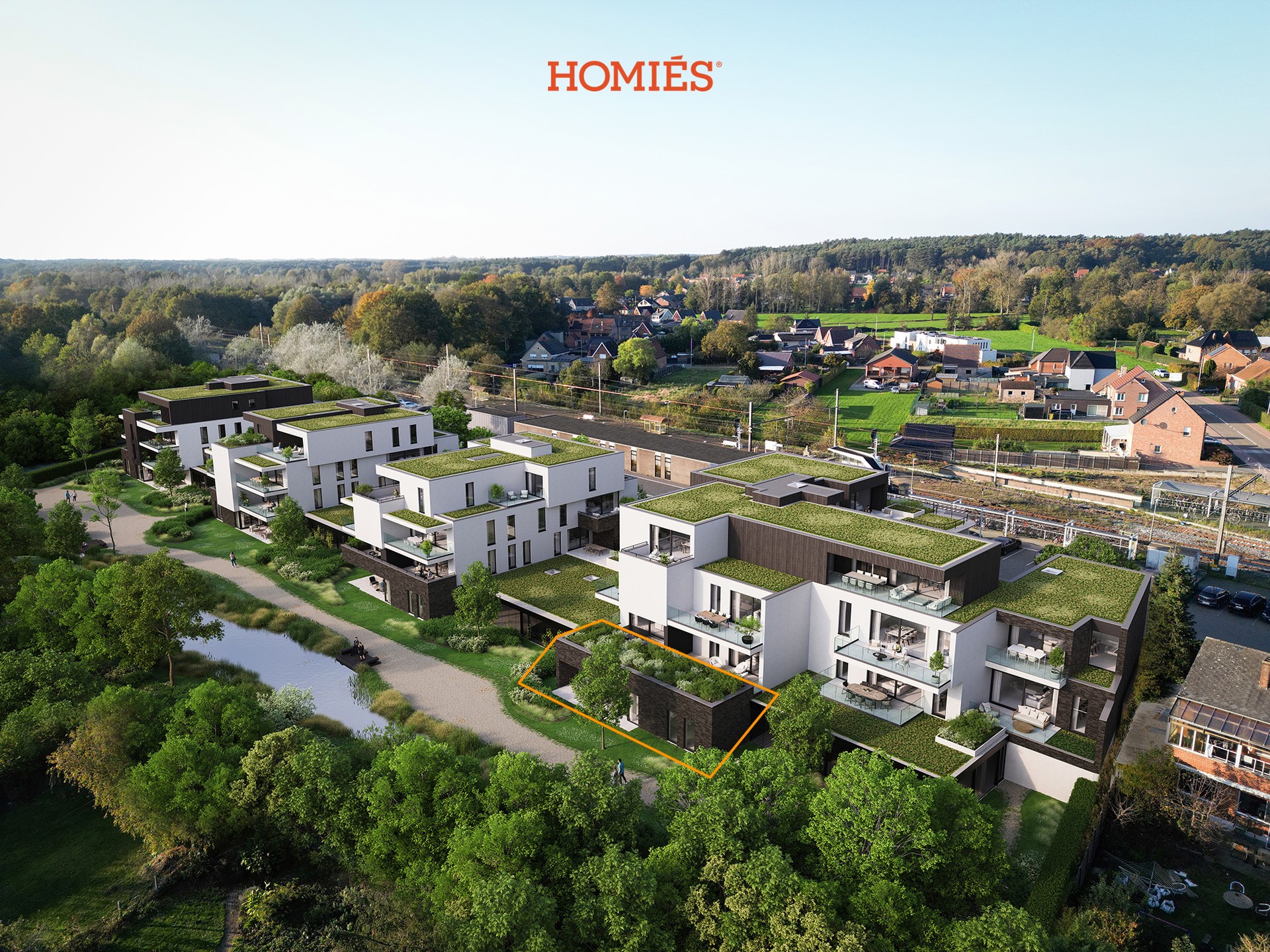 Gelijkvloers appartement 2slpk met riant terras