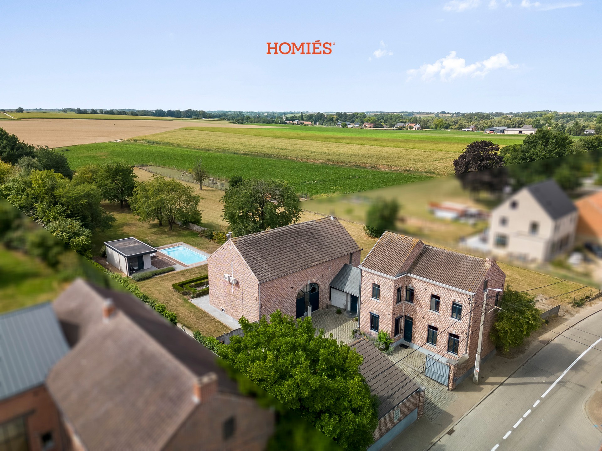 Karaktervolle hoeve met grote tuin en zwembad